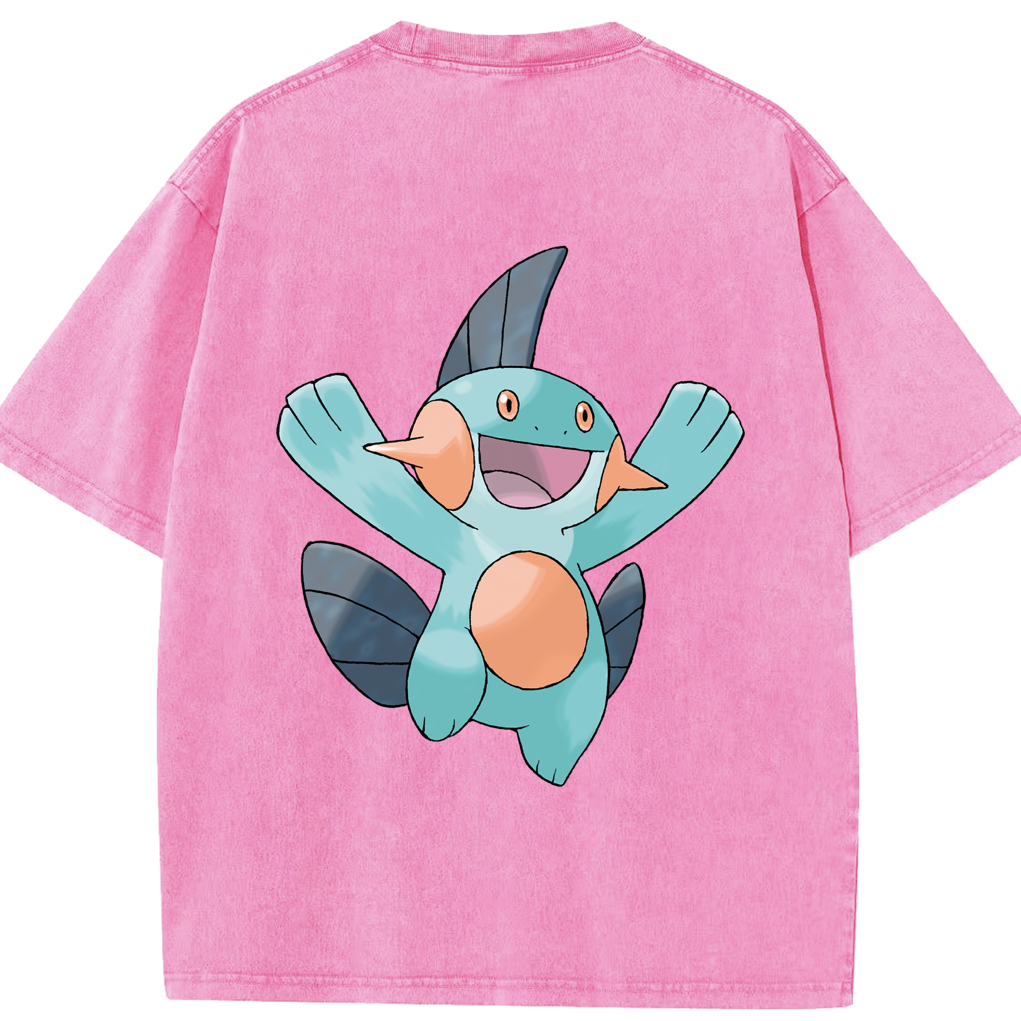 （画像用） ポケットモンスター Pokémon 綿100% ヴィンテージ風 半袖Tシャツ（背面プリント）